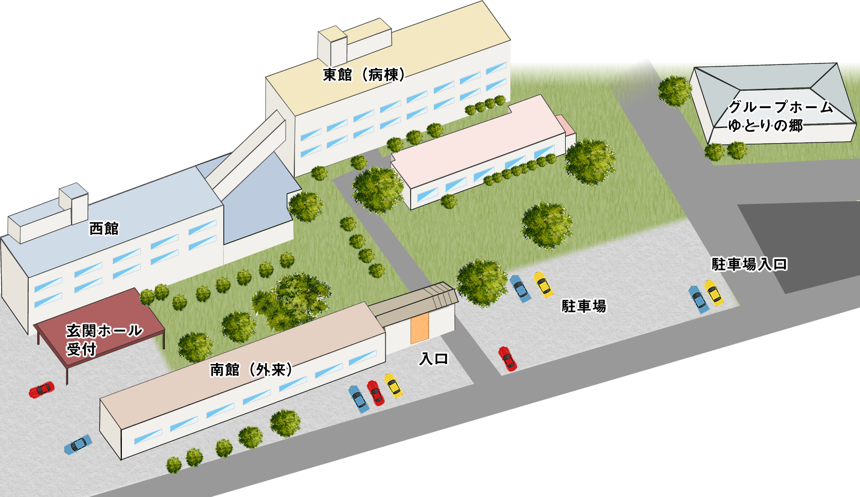 鳩ヶ谷中央病院施設配置図